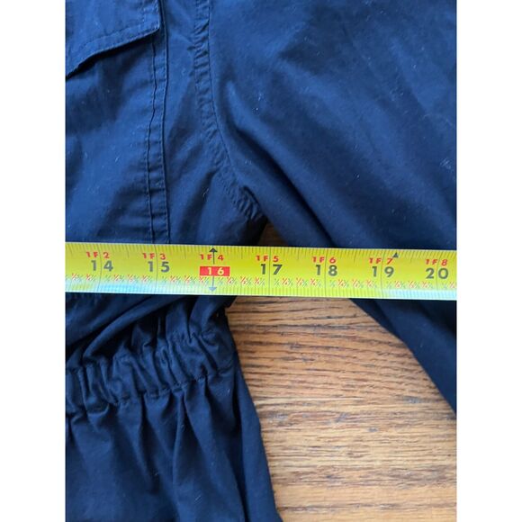 Norma Kamali Black Utility Jacket Coat Women's Size Medium - Picture 8 of 9